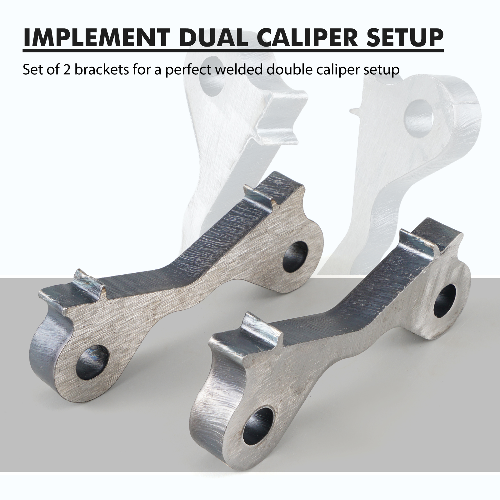 Dual Rear Brake Caliper Weld On Adapters Drift Handbrake For BMW